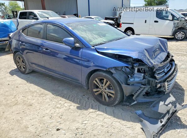 5NPD84LFXJH280936 2018 HYUNDAI ELANTRA Blue Delantero derecho