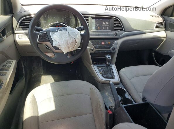 5NPD84LFXJH280936 2018 HYUNDAI ELANTRA Blue Vista del salpicadero