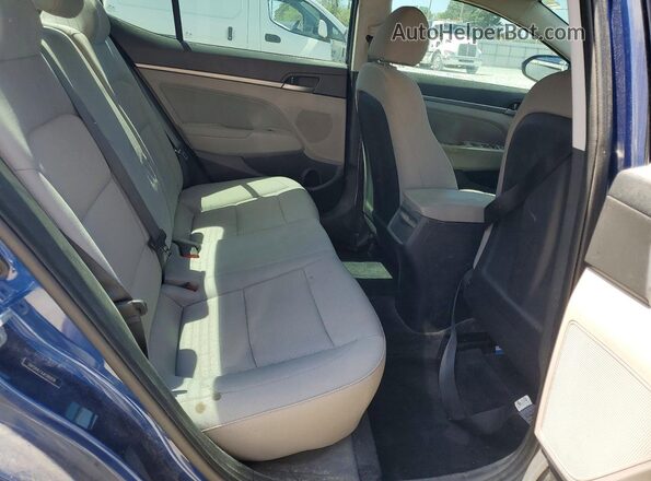 5NPD84LFXJH280936 2018 HYUNDAI ELANTRA Blue Vista de los asientos traseros