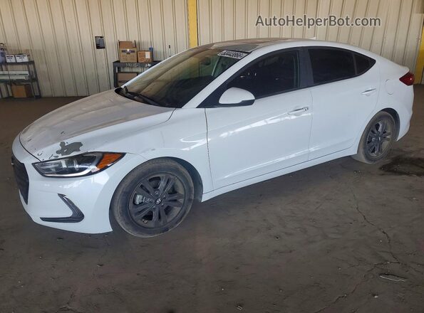 5NPD84LFXJH287515 2018 HYUNDAI ELANTRA White წინა მარცხენა ხედი სამი მეოთხედიდან