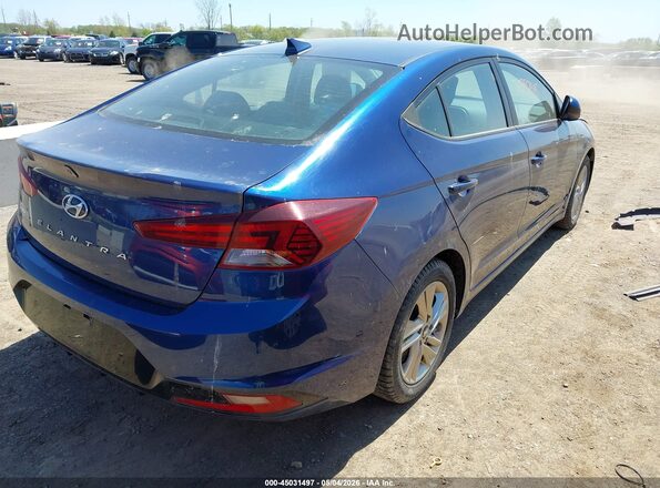 5NPD84LFXKH407069 2019 HYUNDAI ELANTRA Синий Задняя правая четверть