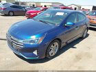 2019 Hyundai Elantra Sel Синий vin: 5NPD84LFXKH407069
