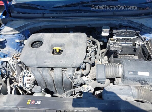 5NPD84LFXKH407069 2019 HYUNDAI ELANTRA Синий Вид сзади