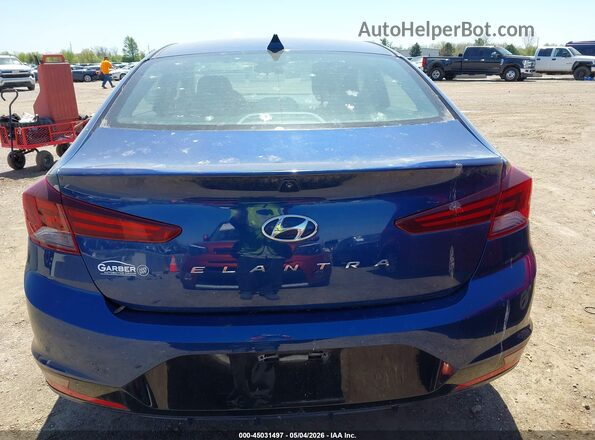 5NPD84LFXKH407069 2019 HYUNDAI ELANTRA Синий 