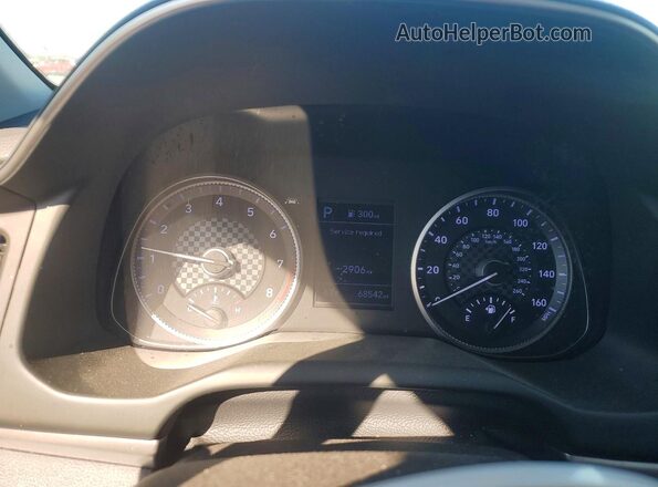 5NPD84LFXLH588059 2020 HYUNDAI ELANTRA Silver Widok zestawu wskaźników
