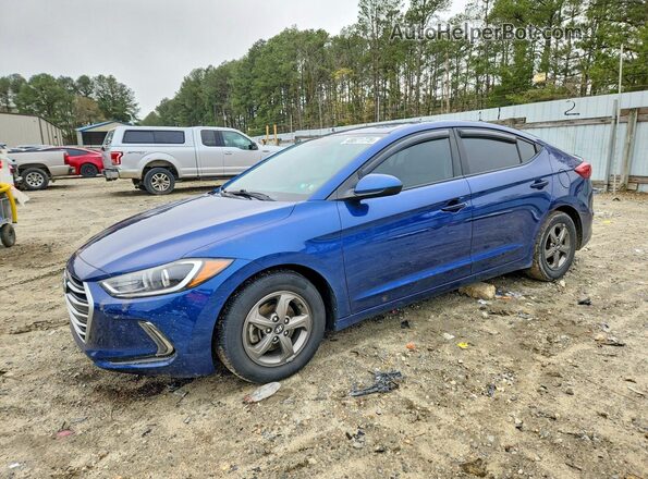 5NPD94LA7HH067969 2017 HYUNDAI ELANTRA Синий Передняя левая четверть