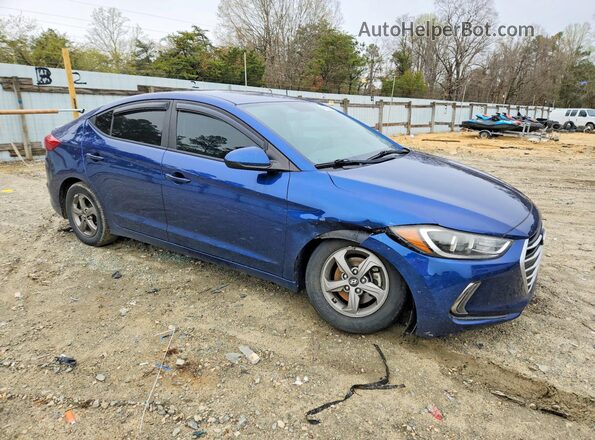 5NPD94LA7HH067969 2017 HYUNDAI ELANTRA Синий Передняя правая четверть