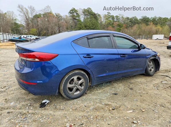 5NPD94LA7HH067969 2017 HYUNDAI ELANTRA Синий Задняя правая четверть