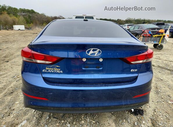 5NPD94LA7HH067969 2017 HYUNDAI ELANTRA Синий Вид сзади