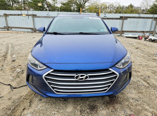 5NPD94LA7HH067969 2017 HYUNDAI ELANTRA Синий Вид спереди