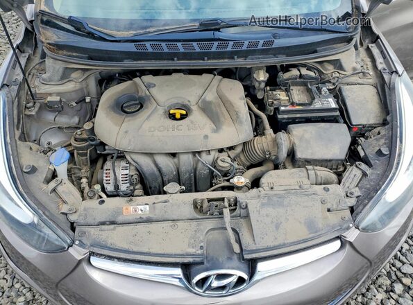 5NPDH4AE0GH686288 2016 HYUNDAI ELANTRA Tan Widok wnętrza z tyłu