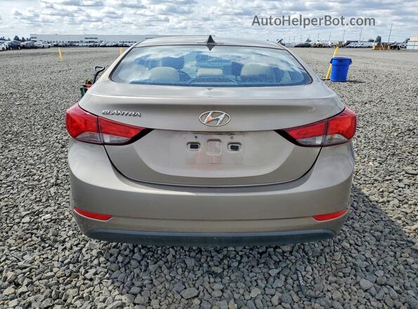 5NPDH4AE0GH686288 2016 HYUNDAI ELANTRA Tan Widok z tyłu