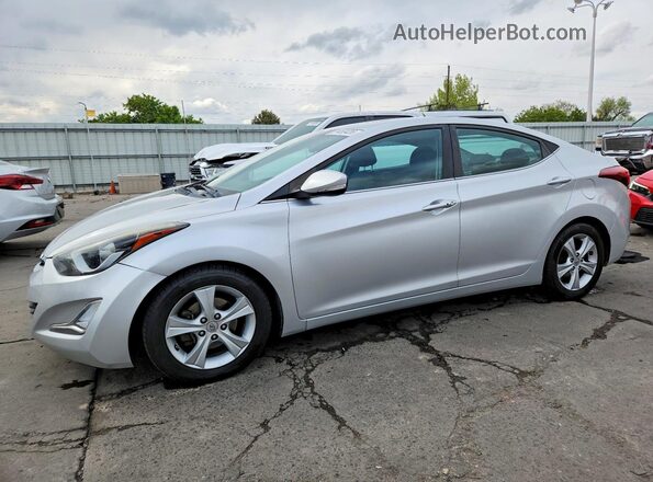 5NPDH4AE0GH696142 2016 HYUNDAI ELANTRA Silver Front left