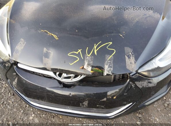 5NPDH4AE0GH759207 2016 HYUNDAI ELANTRA Black Հետևի տեսք