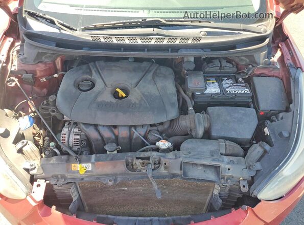 5NPDH4AE1GH748362 2016 HYUNDAI ELANTRA Бордовый Вид задней части салона