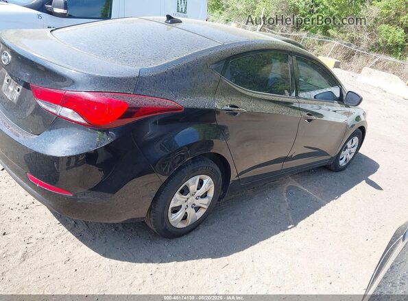 5NPDH4AE1GH757465 2016 HYUNDAI ELANTRA Черный Задняя правая четверть