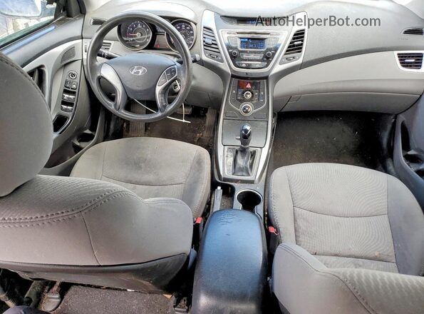 5NPDH4AE2GH700675 2016 HYUNDAI ELANTRA Blue Вид панелі приладів