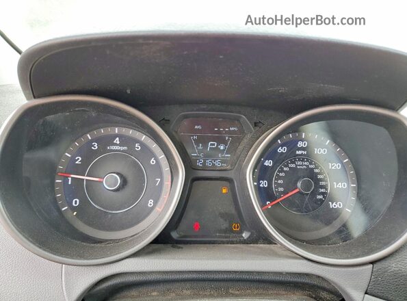 5NPDH4AE2GH700675 2016 HYUNDAI ELANTRA Blue Вид щитка приладів