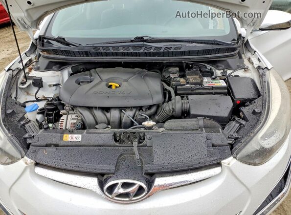 5NPDH4AE3GH666326 2016 HYUNDAI ELANTRA Белый Вид подкапотного пространства
