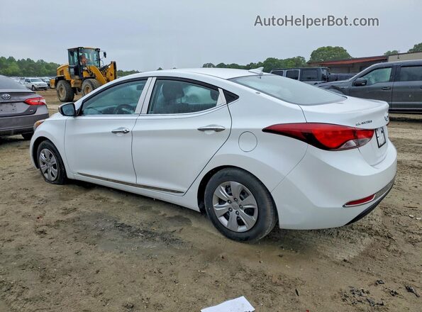 5NPDH4AE3GH666326 2016 HYUNDAI ELANTRA Белый Задняя левая четверть