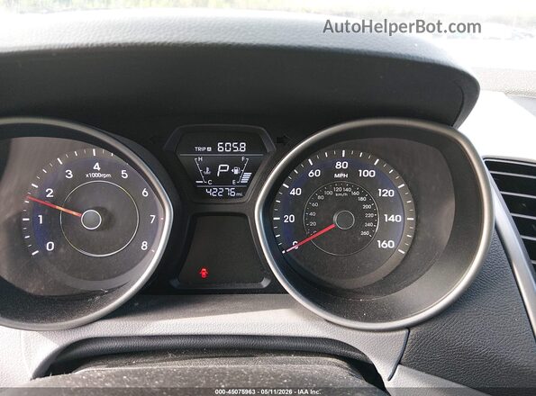 5NPDH4AE3GH715301 2016 HYUNDAI ELANTRA Черный Вид задних сидений