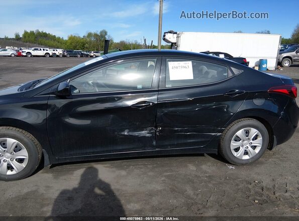 5NPDH4AE3GH715301 2016 HYUNDAI ELANTRA Черный Вид спереди