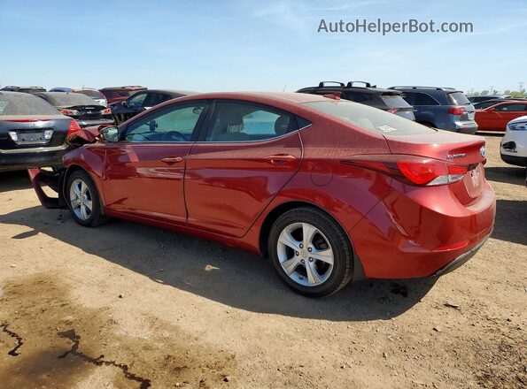 5NPDH4AE3GH791391 2016 HYUNDAI ELANTRA Red Tył lewy