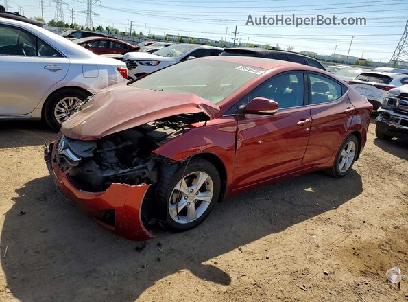 5NPDH4AE3GH791391 2016 HYUNDAI ELANTRA Red Przód lewy