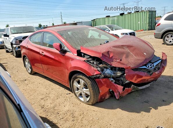 5NPDH4AE3GH791391 2016 HYUNDAI ELANTRA Red Przód prawy