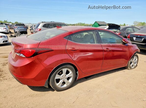 5NPDH4AE3GH791391 2016 HYUNDAI ELANTRA Red Tył prawy