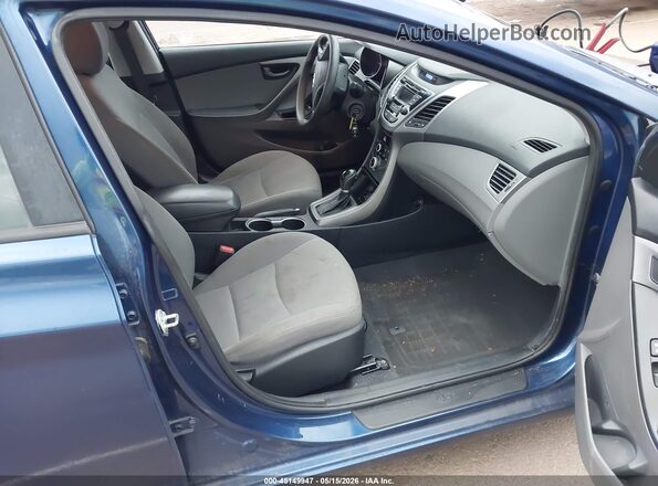 5NPDH4AE4GH731166 2016 HYUNDAI ELANTRA Blue წინა სალონის ხედი