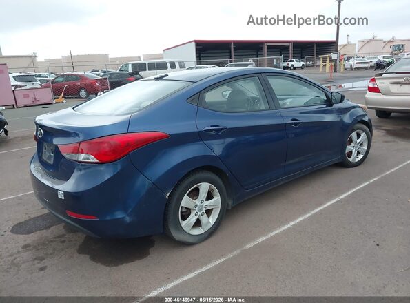 5NPDH4AE4GH731166 2016 HYUNDAI ELANTRA Blue უკანა მარჯვენა