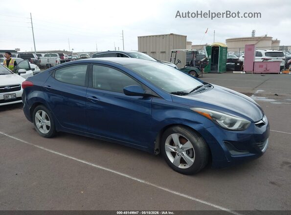 5NPDH4AE4GH731166 2016 HYUNDAI ELANTRA Blue წინა მარჯვენა