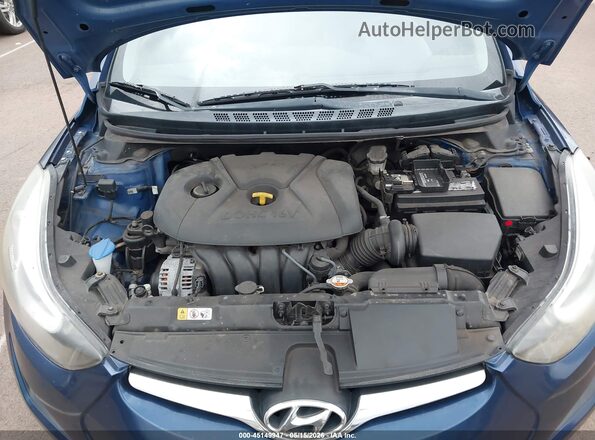 5NPDH4AE4GH731166 2016 HYUNDAI ELANTRA Blue უკანა ხედი