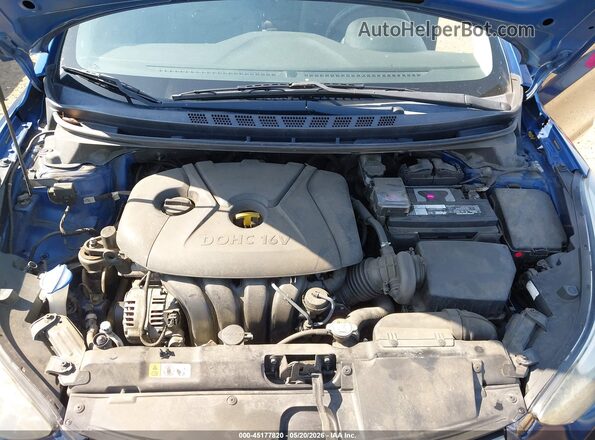5NPDH4AE4GH754172 2016 HYUNDAI ELANTRA Blue Вид ззаду