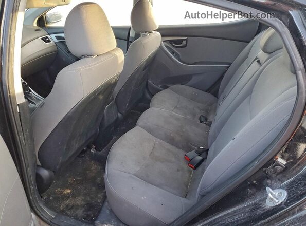 5NPDH4AE5GH687727 2016 HYUNDAI ELANTRA Black Vista de los asientos traseros