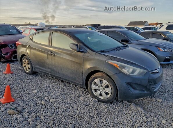 5NPDH4AE5GH687727 2016 HYUNDAI ELANTRA Black Delantero derecho