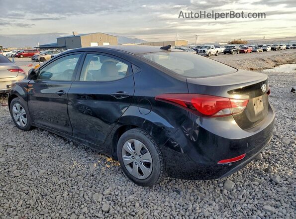 5NPDH4AE5GH687727 2016 HYUNDAI ELANTRA Black Trasero izquierdo