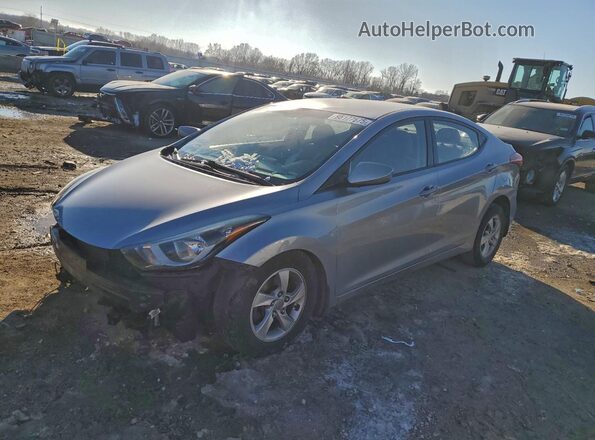 5NPDH4AE6GH694766 2016 HYUNDAI ELANTRA Серебряный Передняя левая четверть