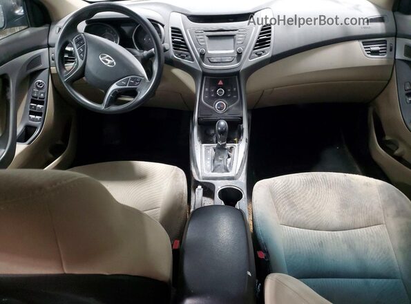 5NPDH4AE7GH690547 2016 HYUNDAI ELANTRA Черный Вид панели приборов