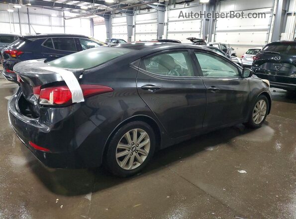 5NPDH4AE7GH690547 2016 HYUNDAI ELANTRA Черный Задняя правая четверть