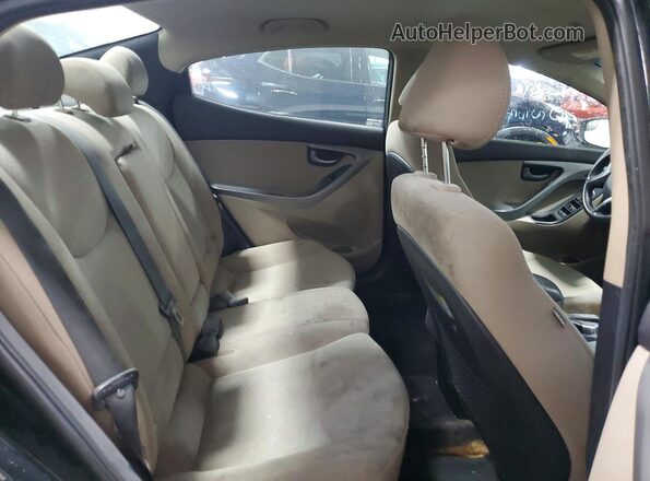 5NPDH4AE7GH690547 2016 HYUNDAI ELANTRA Черный Вид задних сидений