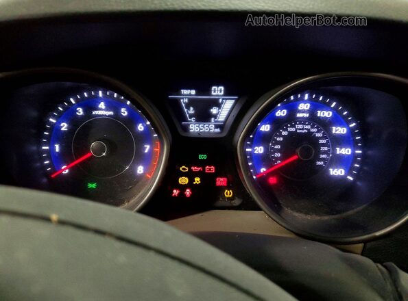5NPDH4AE7GH690547 2016 HYUNDAI ELANTRA Черный Вид щитка приборов