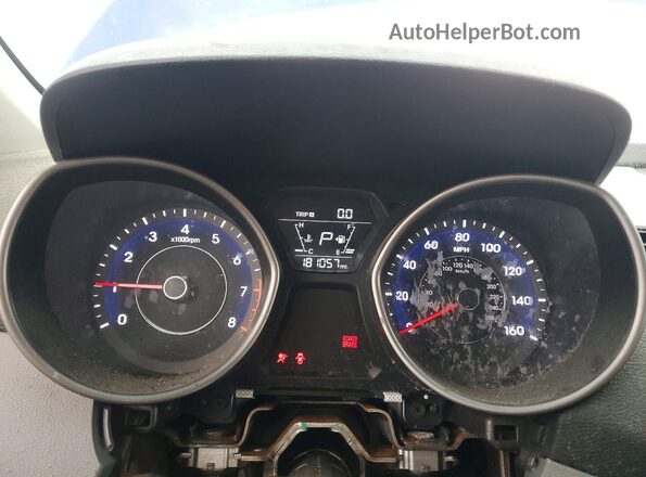 5NPDH4AE7GH752111 2016 HYUNDAI ELANTRA Blue Vista del cuadro de instrumentos