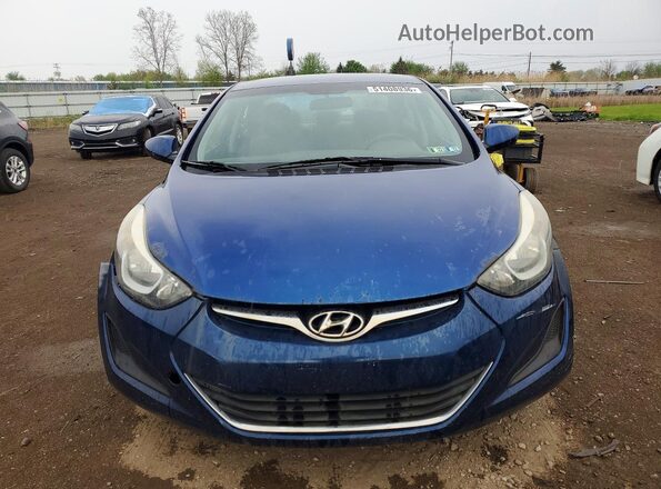 5NPDH4AE7GH752111 2016 HYUNDAI ELANTRA Blue Vista frontal