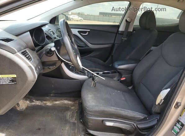 5NPDH4AE8GH654026 2016 HYUNDAI ELANTRA Brown Vista interior delantera