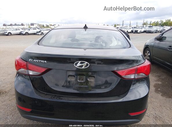 5NPDH4AE8GH695899 2016 HYUNDAI ELANTRA Черный 