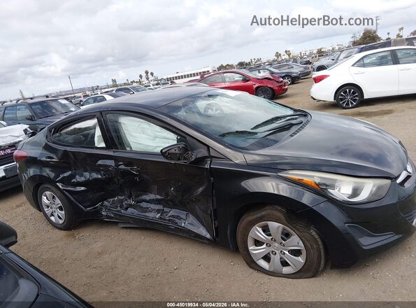 5NPDH4AE8GH695899 2016 HYUNDAI ELANTRA Черный Панорамный вид салона 360°