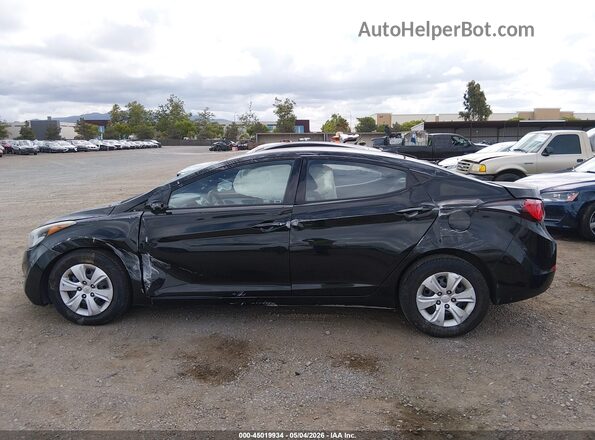 5NPDH4AE8GH695899 2016 HYUNDAI ELANTRA Черный 