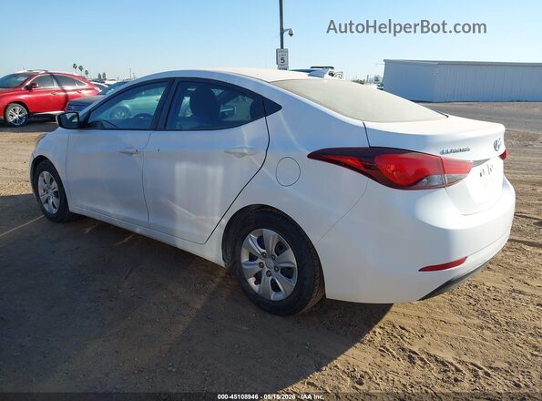 5NPDH4AE8GH721241 2016 HYUNDAI ELANTRA White Trasero izquierdo